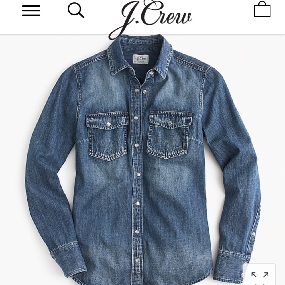 J. Crew best seller western chambray!!